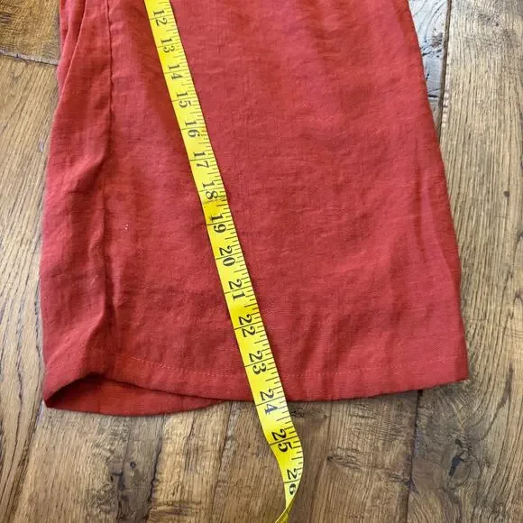 NWT New Directions Palazzo Pants Rust Orange Elastic Waist Wide Leg Womens Sz M - Picture 6 of 8